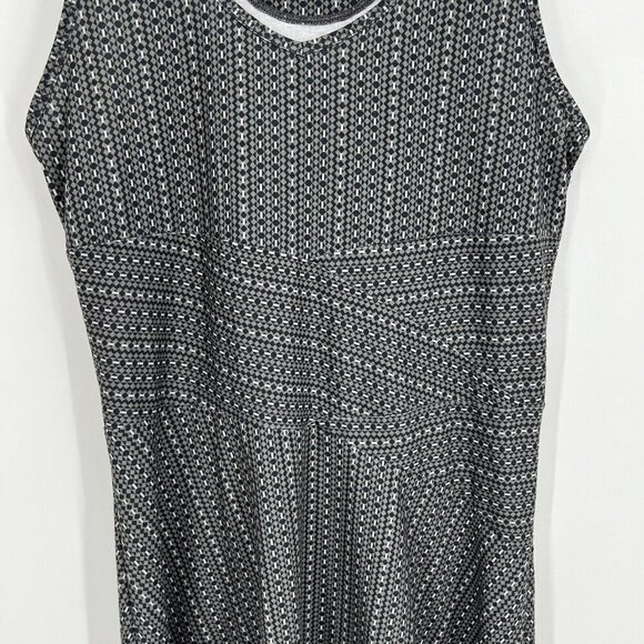 prAna Amelie Dress Printed Gray Charcoal Parade XS Outdoor Hiking Athleisure - Picture 3 of 8